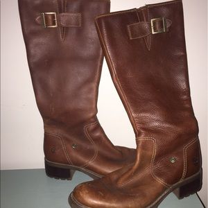 Genuine leather saddle boots!